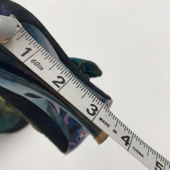 Irregular Choice Blue Green Flick Flack Heels 6.5 - Picture 10 of 10